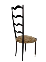 Mid-Century Modern High Back Side Chair by Paolo Buffa, 1950s